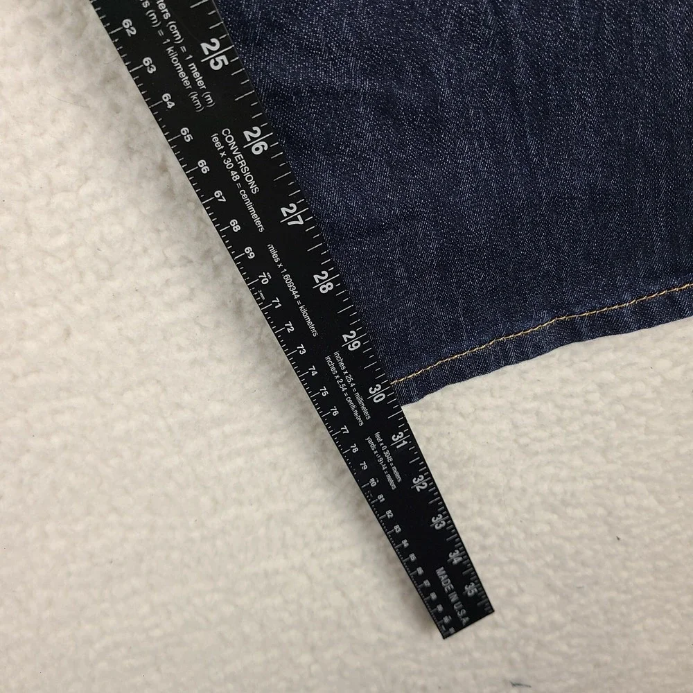 Levi's 505 Jeans Mens‎ 40x32 Straight Leg Cool Blue Dark Wash